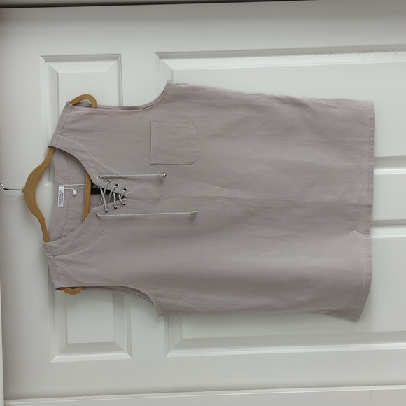 NWT Coofandy men's linen tank - Picture 2 of 7
